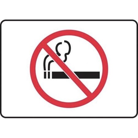 Accuform Safety Sign NO SMOKING 7 in x 10 in MSMK417XL MSMK417XL